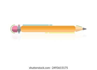 Flat Pencil Design for the Back-to-School Season