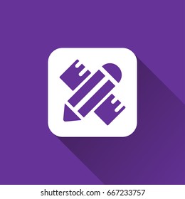 flat pencil icon