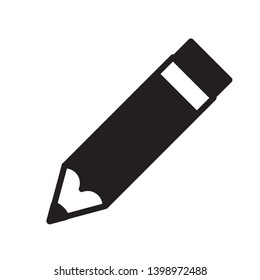 flat pencil icon symbol sign, vector eps 10
