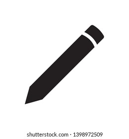 flat pencil icon symbol sign, vector eps 10