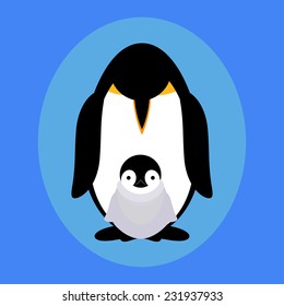 Flat penguin family