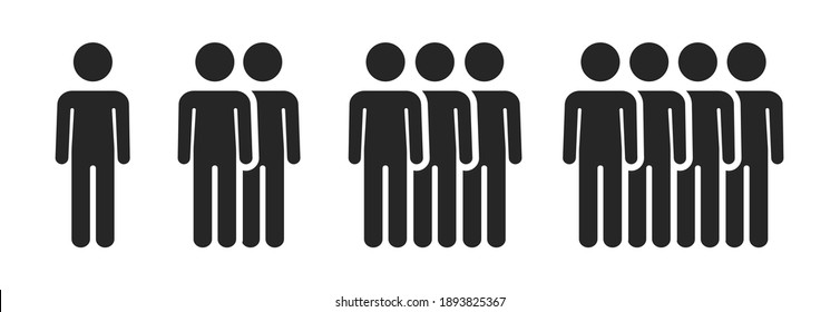 Flat people group icon for web design. User group network.  Vector background. Vector flat. Business icon. Business people teamwork. 