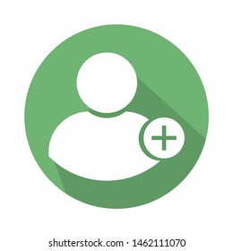 Flat people icon vector illustration on color background 