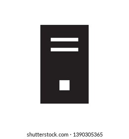 flat personal computer icon sign symbol, vector, eps 10