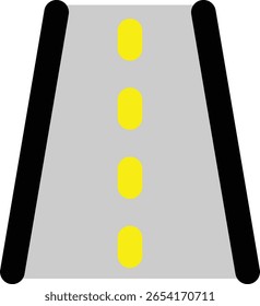 Ilustración de carril de carretera de Perspectiva plana