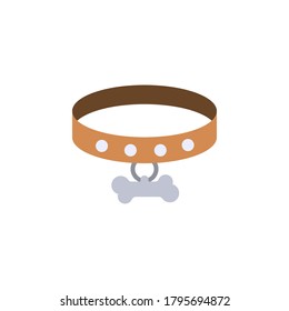 flat pet collar icon, simple element from Pet-vet set, for web and mobile