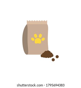 flat pet food icon, graphic illustration from Pet-vet collection, for web and app design