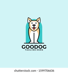 Flat Pet Logo Design Vector Image