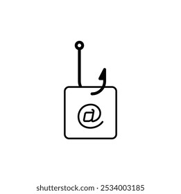 Icono de phishing plano. Diseño de Ilustración vectorial. Eps 10. 