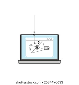 Flat phishing icon. Vector illustration design. Eps 10. 