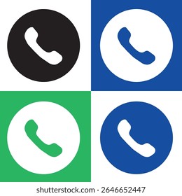 Flat Phone Call Icon Collection