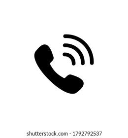 Icône d'appel téléphonique à plat image vectorielle. Illustration de l'icône de téléphone