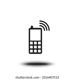 Flat phone icon