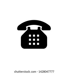 Flat phone icon in white background vector