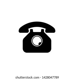Flat phone icon in white background vector