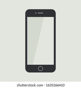 Flat phone vector portrait isolated, phone vector icon, phone logo