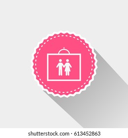 flat photo frame icon