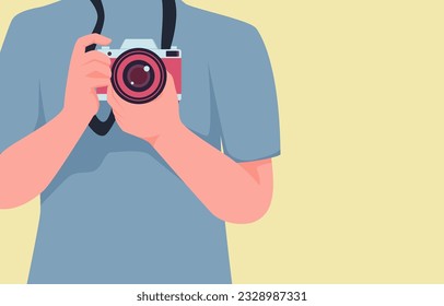 Plantilla de fondo de día de fotografía plana