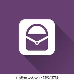 flat picnic basket icon