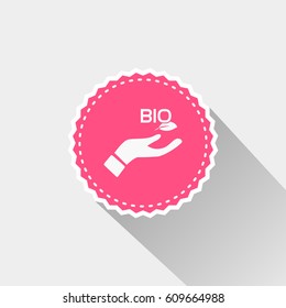 flat Pictograph of eco icon