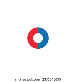 Flat pie chart icon symbol vector Illustration.