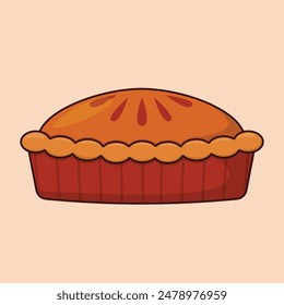 Flat Pie icon Thanksgiving icon set illustration