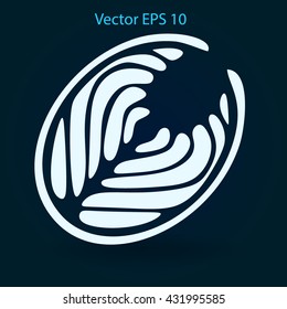 Flat piece fish icon