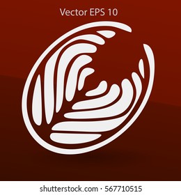 Flat piece fish icon
