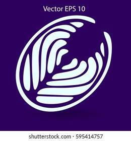 Flat piece fish icon