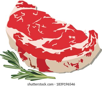 flat piece of meat on the bone with spices
