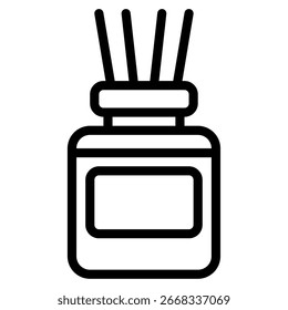 Flach rosa Nagellack Flaschensymbol für Beauty-Marketing, Web-Design und Produktkataloge.