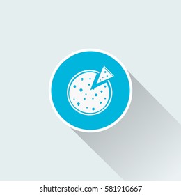 flat pizza icon