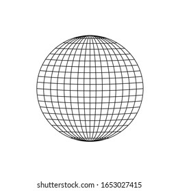 Flat planet Earth icon. on a white background. eps 10