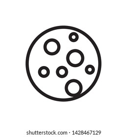 flat planet icon symbol sign, logo template, vector, eps 10