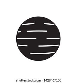 flat planet icon symbol sign, logo template, vector, eps 10
