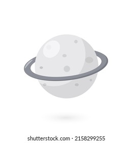 Flat planet icon. Vector illustration for web banner, web and mobile, infographics.