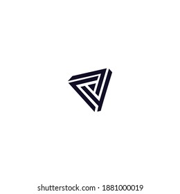 logotipo de juego plano con rayas