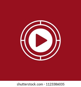 FLAT PLAY MEDIA LOGO DESIGN 