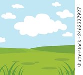 Flat Playground background vector illustration