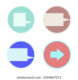 Flat Point Symbol List Icon