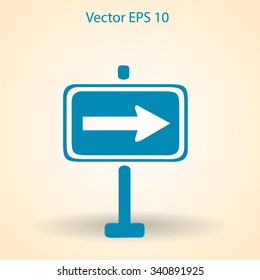 Flat pointer icon