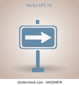 Flat pointer icon