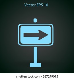 Flat pointer icon