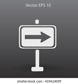 Flat pointer icon