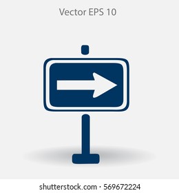 Flat pointer icon