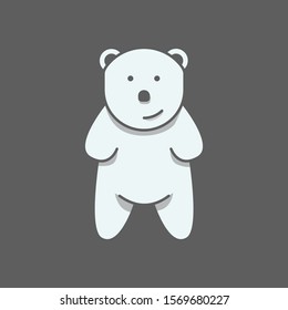  Flat Polar Bear icon Illustration