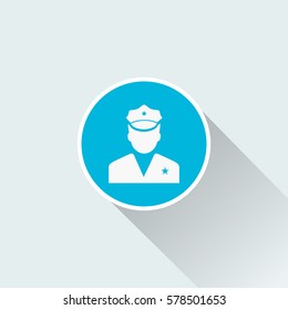 flat police icon