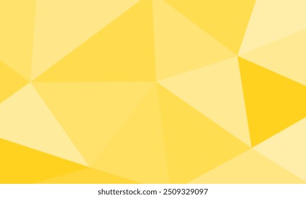 Fondo abstracto poligonal plano. Elementos de diseño geométricos modernos del modelo del triángulo en color amarillo claro