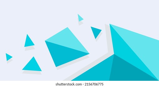 flat polygonal geometric background vector design