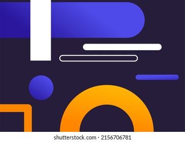 flat polygonal geometric background vector design